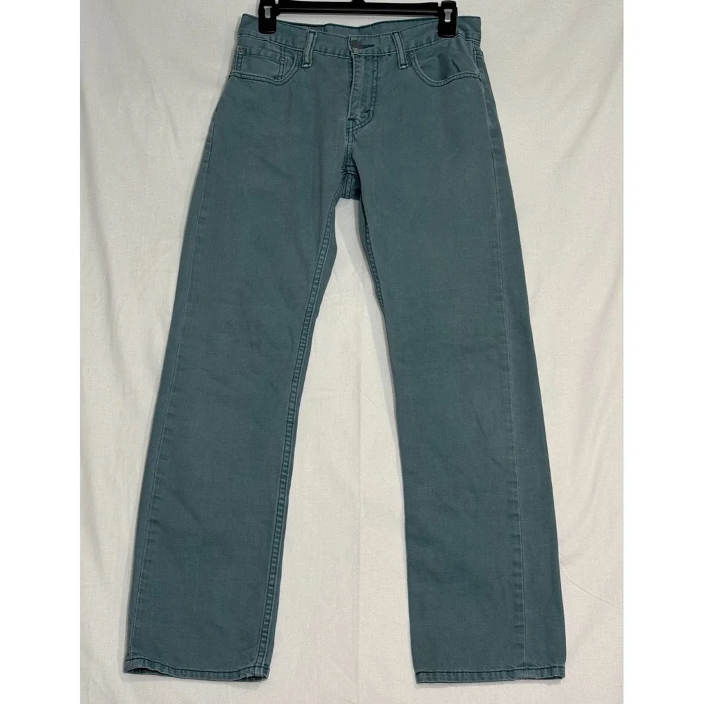 Levi's Men's 514 Slim Straight Fit Jeans Twill Forrest Green 29W x 32L 045140360